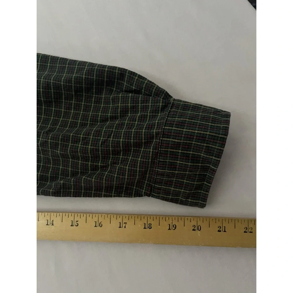 Polo Ralph Lauren Oxford Dress Shirt Men's SZ Large Plaid Long Sleeve Button Up